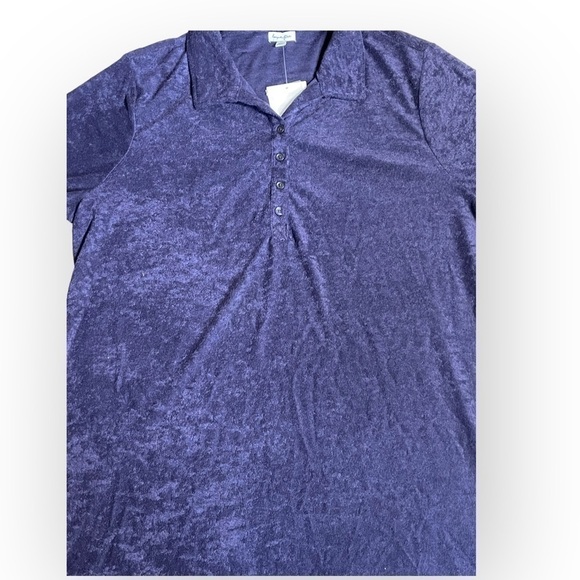 Love, Fire Navy Terry Cloth Dress - Picture 6 of 6